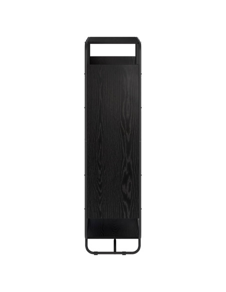 Credenza Rovere Nero 80 x 37.5 x 144 cm Legno ingegnerizzato