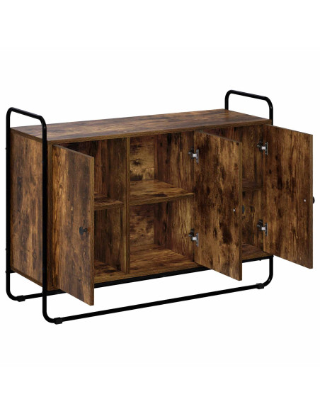 Credenza Rovere Fumo 102 x 35 x 75 cm Legno ingegnerizzato