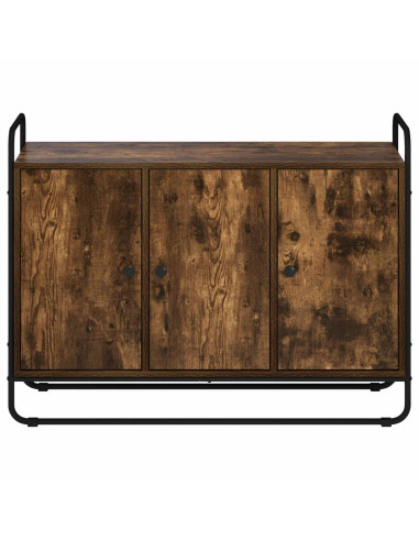 Credenza Rovere Fumo 102 x 35 x 75 cm Legno ingegnerizzato