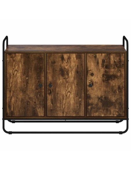 Credenza Rovere Fumo 102 x 35 x 75 cm Legno ingegnerizzato