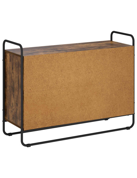 Credenza Rovere Fumo 102 x 35 x 75 cm Legno ingegnerizzato