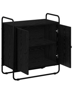 Credenza Rovere Nero 68 x 35 x 75 cm Legno ingegnerizzato 2