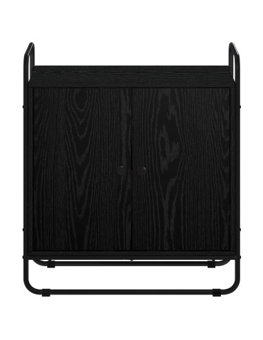Credenza Rovere Nero 68 x 35 x 75 cm Legno ingegnerizzato