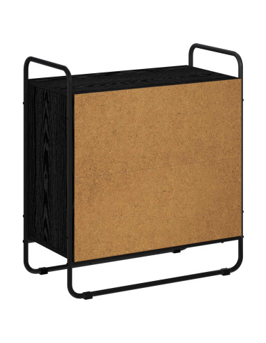 Credenza Rovere Nero 68 x 35 x 75 cm Legno ingegnerizzato
