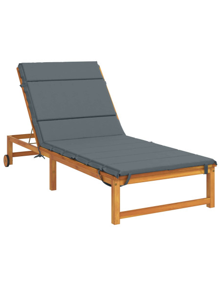 Cuscino per Lettino GEMERT 100% Poliestere Blu 200 x 80 x 3 cm