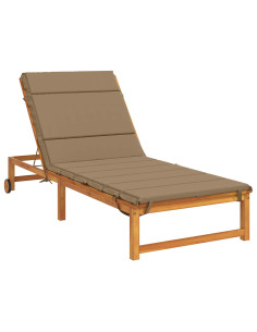 Cuscino per Lettino GEMERT 100% Poliestere Tortora 2