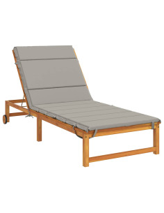 Cuscino per Lettino GEMERT 100% Poliestere Grigio 2