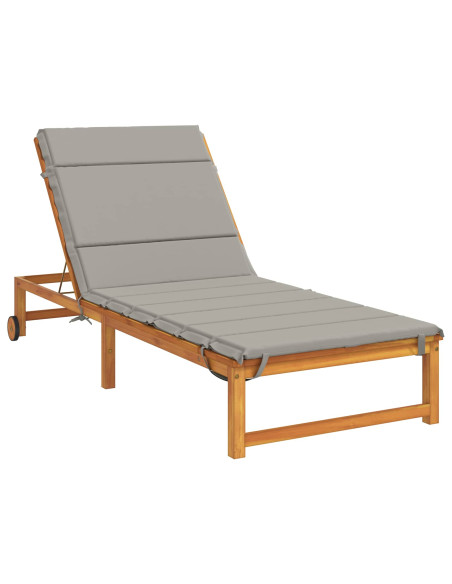 Cuscino per Lettino GEMERT 100% Poliestere Grigio