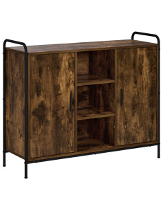 Credenza Rovere Fumo 97 x 33 x 81 cm Legno ingegnerizzato