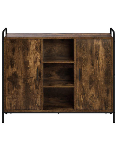 Credenza Rovere Fumo 97 x 33 x 81 cm Legno ingegnerizzato