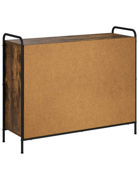 Credenza Rovere Fumo 97 x 33 x 81 cm Legno ingegnerizzato