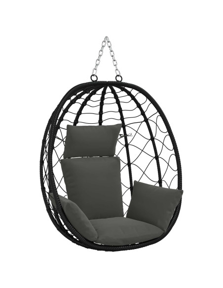 Cuscino Adirondack PUTTEN 100% Poliestere Antracite