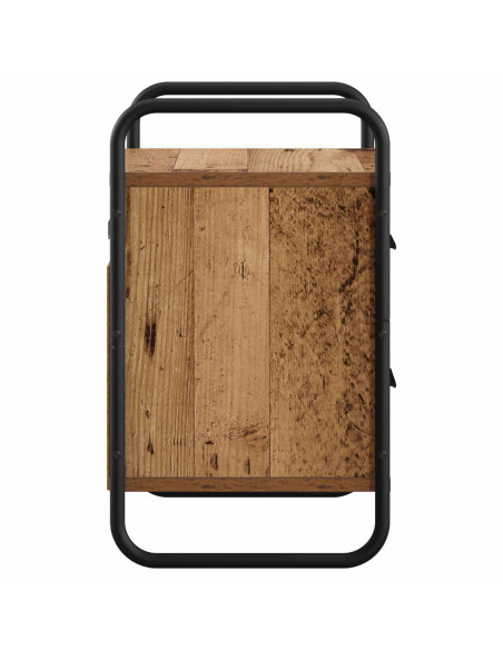 Mobiletto da Letto Appeso Legno antico 40 x 30 x 50 cm
