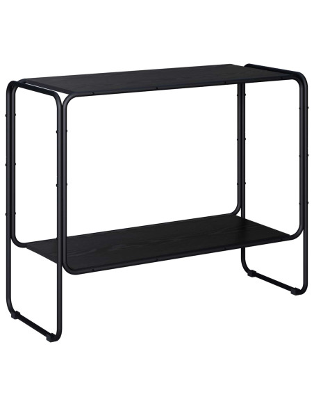 Credenza Rovere Nero 93.5 x 38 x 75 cm Legno ingegnerizzato