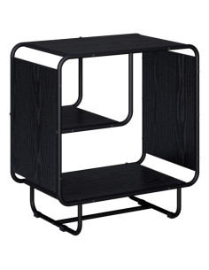 Credenza Rovere Nero 60 x 37.5 x 64.5 cm Legno ingegnerizzato