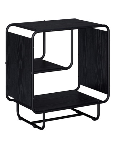 Credenza Rovere Nero 60 x 37.5 x 64.5 cm Legno ingegnerizzato