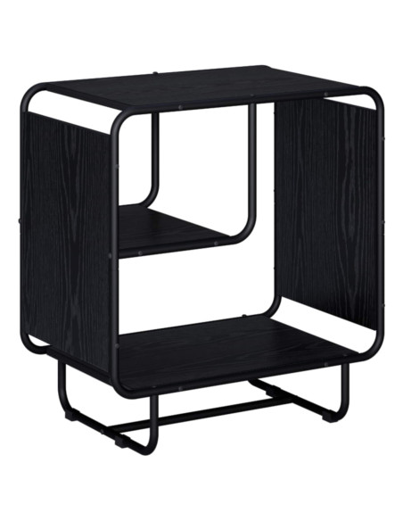 Credenza Rovere Nero 60 x 37.5 x 64.5 cm Legno ingegnerizzato