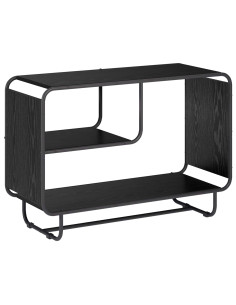 Credenza Rovere Nero 93.5 x 37.5 x 64.5 cm Legno ingegnerizzato