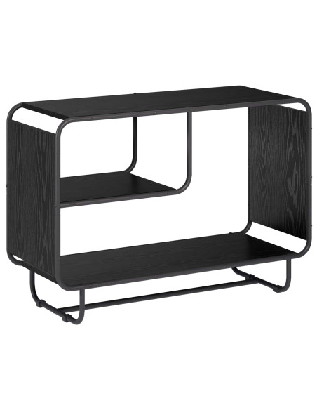 Credenza Rovere Nero 93.5 x 37.5 x 64.5 cm Legno ingegnerizzato