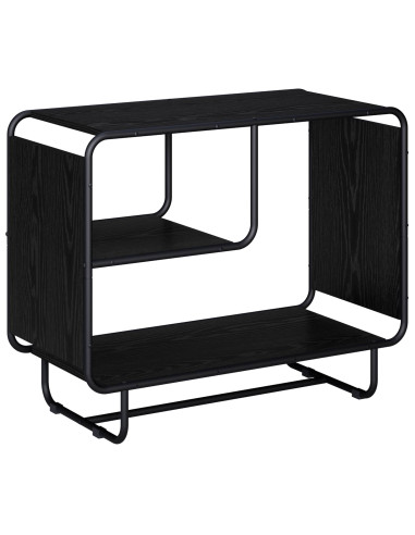 Credenza Rovere Nero 80 x 37,5 x 64,5 cm Legno ingegnerizzato