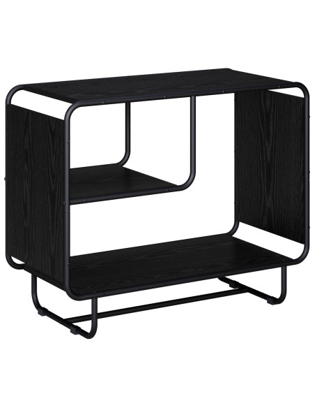 Credenza Rovere Nero 80 x 37,5 x 64,5 cm Legno ingegnerizzato