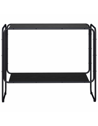 Credenza Rovere Nero 93.5 x 38 x 75 cm Legno ingegnerizzato