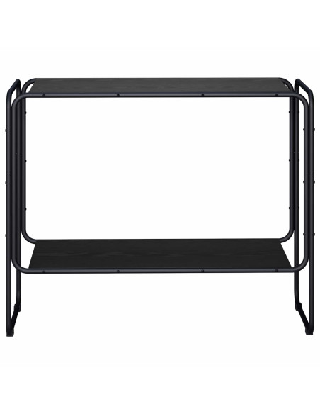 Credenza Rovere Nero 93.5 x 38 x 75 cm Legno ingegnerizzato
