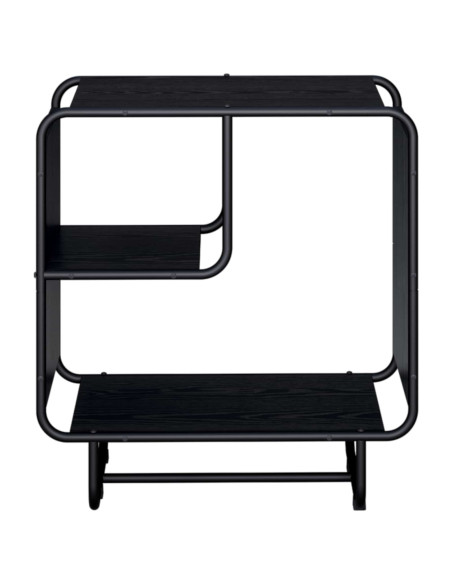 Credenza Rovere Nero 60 x 37.5 x 64.5 cm Legno ingegnerizzato
