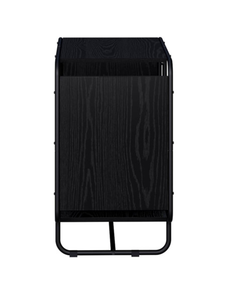 Credenza Rovere Nero 60 x 37.5 x 64.5 cm Legno ingegnerizzato