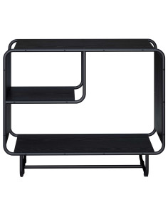 Credenza Rovere Nero 80 x 37,5 x 64,5 cm Legno ingegnerizzato 2