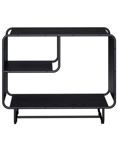 Credenza Rovere Nero 80 x 37,5 x 64,5 cm Legno ingegnerizzato