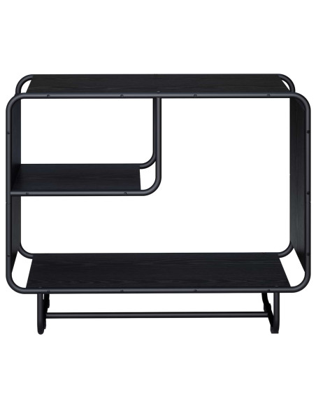 Credenza Rovere Nero 80 x 37,5 x 64,5 cm Legno ingegnerizzato