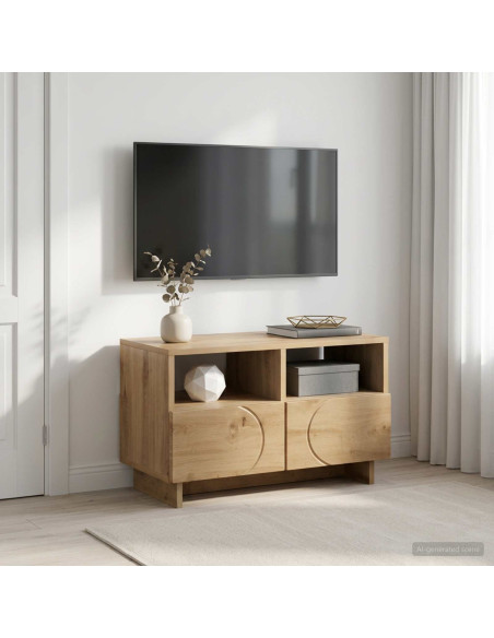 Supporto TV 60 x 34,5 x 40 cm Rovere Artigianale