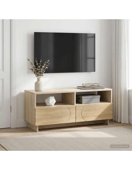 Supporto TV 90 x 34,5 x 40 cm Grigio Cemento