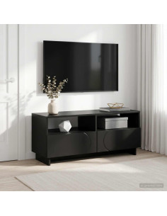Supporto TV 90 x 34.5 x 40 cm Nero Legno ingegnerizzato