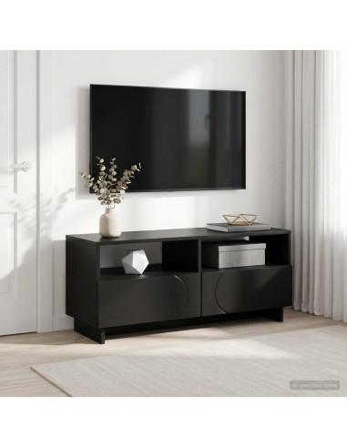 Supporto TV 90 x 34.5 x 40 cm Nero Legno ingegnerizzato