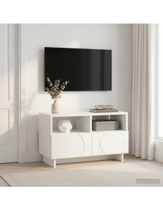 Supporto TV 60 x 34.5 x 40 cm Bianco Legno ingegnerizzato