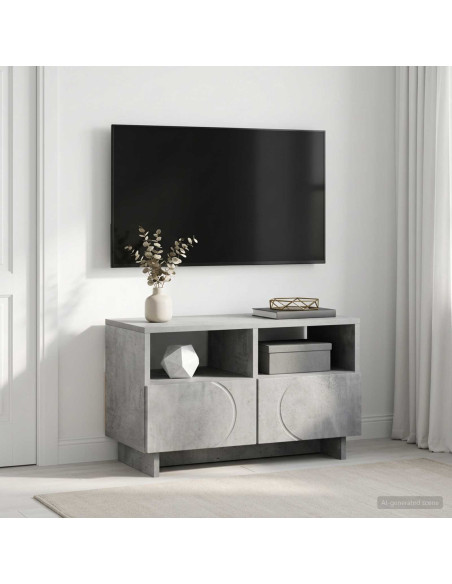 Supporto TV 60 x 34,5 x 40 cm Grigio Cemento
