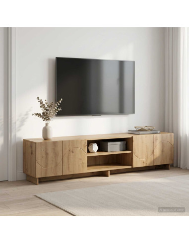 Supporto TV 179.5 x 34.5 x 40 cm Rovere Artigianale