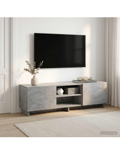 Supporto TV 140 x 34.5 x 40 cm Grigio Cemento