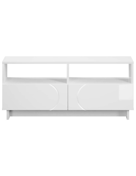 Supporto TV 90 x 34.5 x 40 cm Bianco Lucido