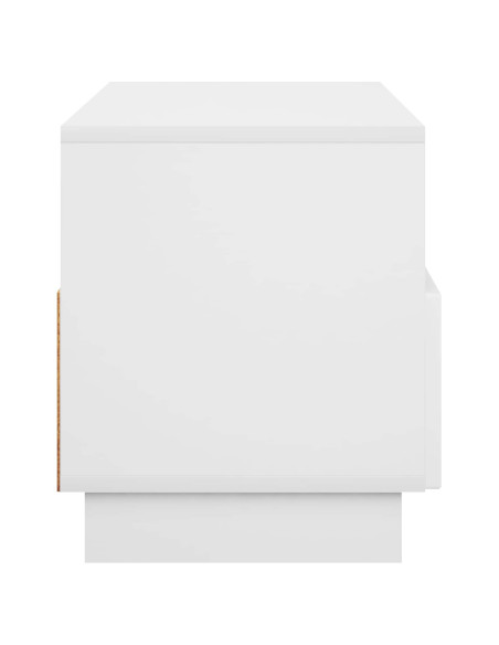Supporto TV 90 x 34.5 x 40 cm Bianco Lucido