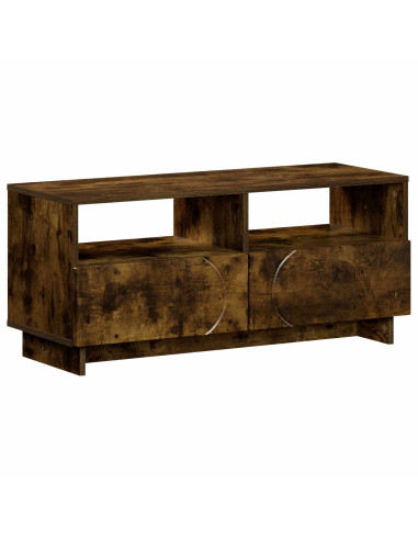 Supporto TV 90 x 34,5 x 40 cm Rovere Fumo Legno ingegnerizzato