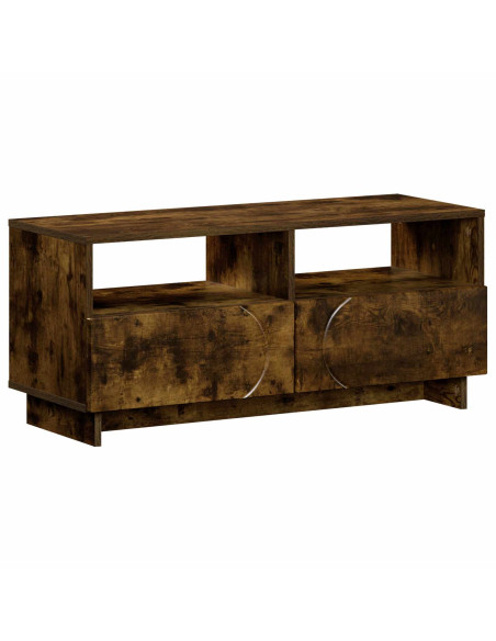 Supporto TV 90 x 34,5 x 40 cm Rovere Fumo Legno ingegnerizzato