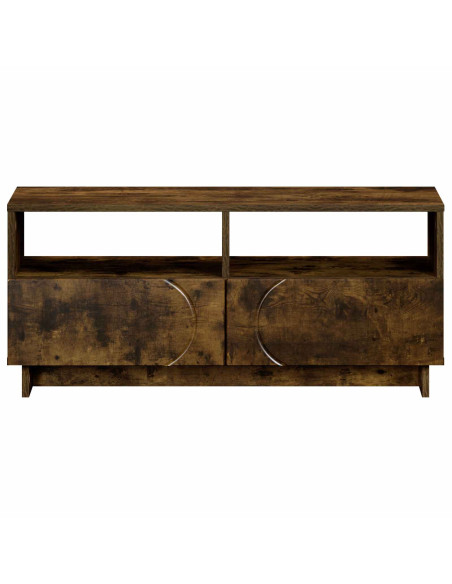 Supporto TV 90 x 34,5 x 40 cm Rovere Fumo Legno ingegnerizzato