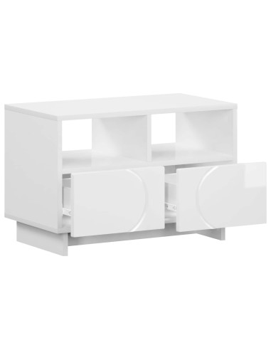 Supporto TV 60 x 34.5 x 40 cm Bianco Lucido