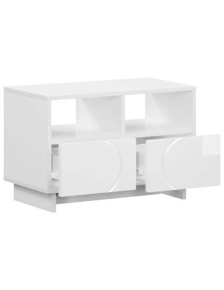 Supporto TV 60 x 34.5 x 40 cm Bianco Lucido