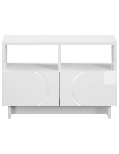 Supporto TV 60 x 34.5 x 40 cm Bianco Lucido