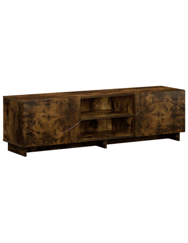 Supporto TV 140 x 34.5 x 40 cm Rovere Fumo Legno ingegnerizzato