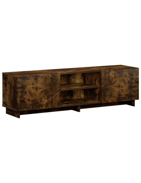 Supporto TV 140 x 34.5 x 40 cm Rovere Fumo Legno ingegnerizzato